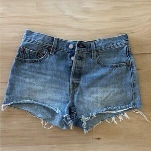 Levi 301 denim shorts